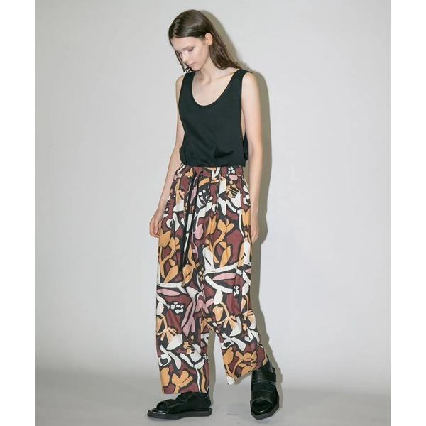ワイドパンツ パンツ 「my beautiful landlet」FLORAL PIGMENT PR...