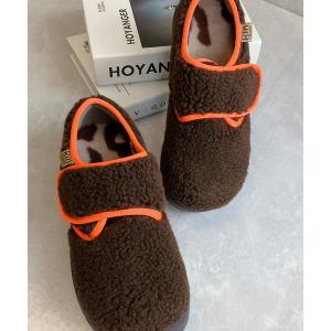 シューズ 厚底 もこもこあったかシューズ レディース