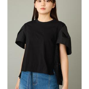 tシャツ 「mien」レースmixTee レディース
