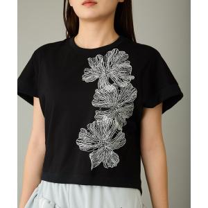 tシャツ 「mien」フラワーモチーフTee レディース
