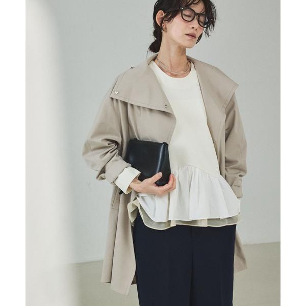 トレンチコート コート 残りわずか！在庫あるのみ！「大人のスプリングコート」オーバースタンドコート/...