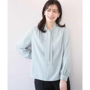 ブラウス シャツ 「2026SS」スムースジョーゼットボウブラウス/洗える/WEB限定サイズあり レディース
