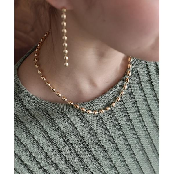 ネックレス オーバルボールチェーンネックレス / ニッケルフリー レディース