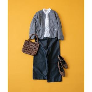 パンツ 「4サイズ展開/ウォッシャブル」ライトモールスキンセミワイドパンツ レディース