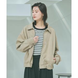 ブルゾン アウター 襟付きZIPブルゾン / 642711 レディース