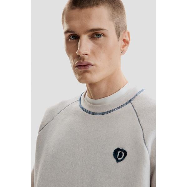 トレーナー スウェット ワンポイントマーク刺繍ラグランスウェット メンズ