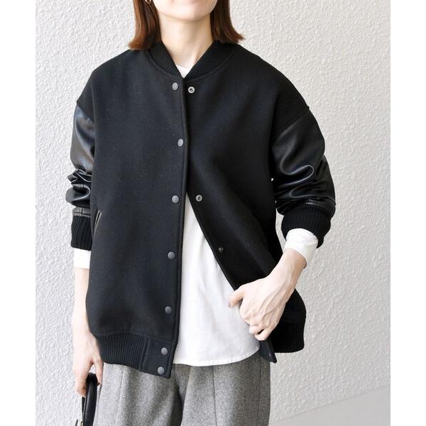 「SHIPS any」 スタジャン ONE SIZE ブラック レディース