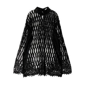 「PAMEO POSE」 長袖ブラウス FREE ブラック レディース