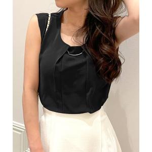 「JULIA BOUTIQUE」 ノースリーブブラウス ONE ブラック レディース