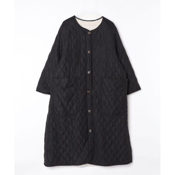 「r.」 ノーカラーコート FREE ブラック レディース