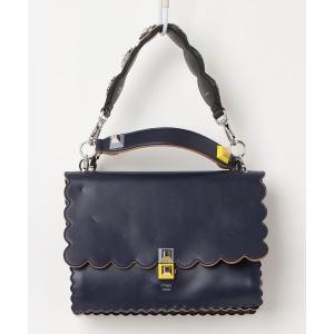 「FENDI」 2WAYバッグ - ネイビー レディース