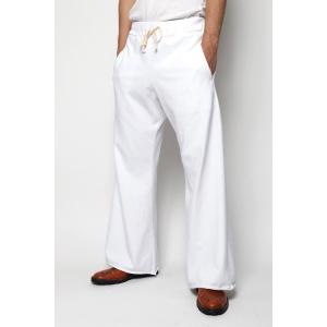 「乱痴気」 「walla walla」イージーパンツ M ホワイト メンズ