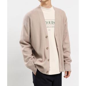 「GLOBAL WORK Smile Seed Store」 ニットカーディガン X-LARGE ベージュ メンズ