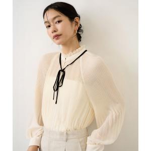 anuke（アンヌーク） tシャツ Typewriter Shirring Tops レディース