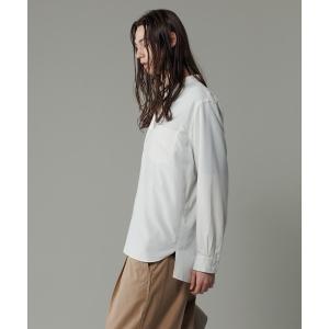 シャツ スエードタッチ レーヨンバンドカラーシャツ メンズ
