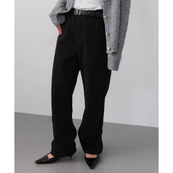 パンツ 裏フリースストレートパンツ レディース