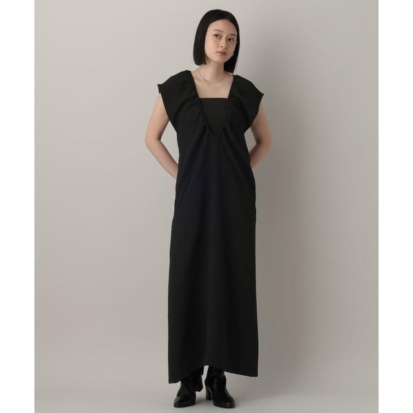 ジャンパースカート Ｕネックギャザージャンスカ