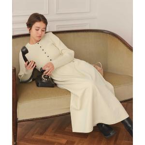 「titivate」 ニットワンピース L ライトベージュ レディース