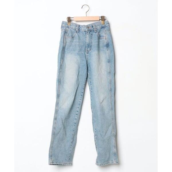 「by muni:r」 デニムパンツ SMALL ブルー レディース