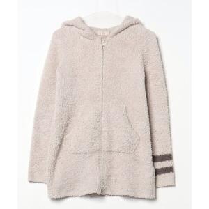 「BAREFOOT DREAMS」 ジップアップパーカー S ベージュ レディース