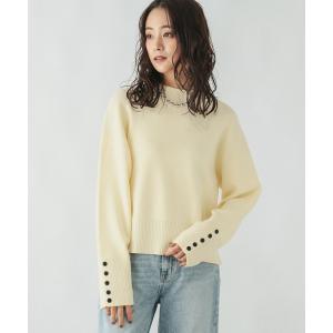 「GLOBAL WORK」 長袖ニット MEDIUM ライトイエロー レディース