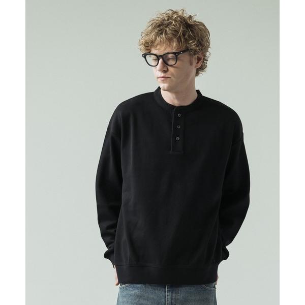 tシャツ 「SLICK/スリック」Double Air Moss Stitch Henley Nec...