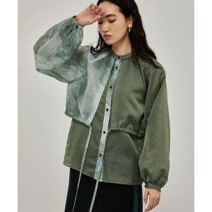 「A + TOKYO」 長袖ブラウス FREE グリーン レディース