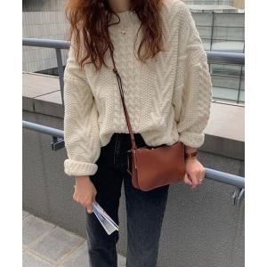 「AMOUR BOX」 長袖ニット FREE ホワイト レディース