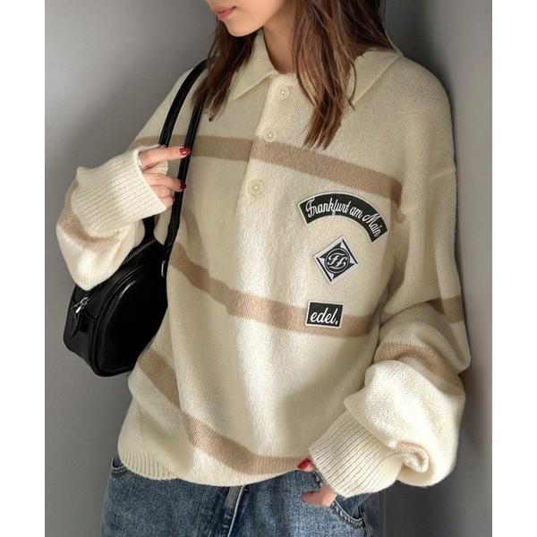 「Java」 長袖ニット X-LARGE アイボリー レディース