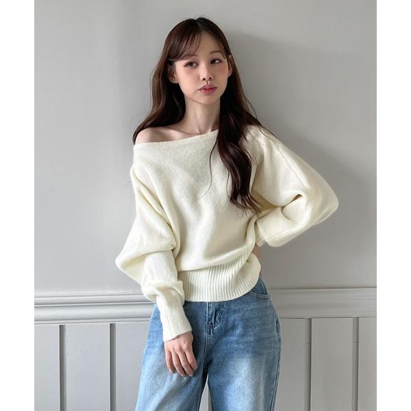 「by muni:r」 長袖ニット FREE ホワイト レディース