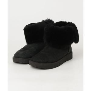 「UGG」 ムートンブーツ 22cm ブラック レディース