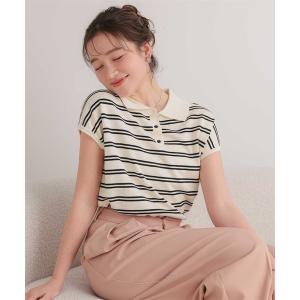 ニット セーター フレンチスリーブポロニット レディース｜ZOZOTOWN Yahoo!店