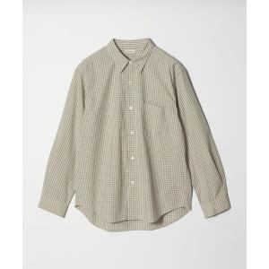 シャツ 「Steven Alan」 60 コンパクトヤーン チェック レギュラーカラー シャツ NARROW メンズ