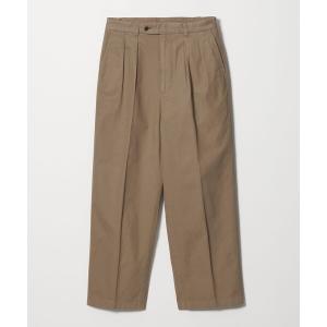 スラックス 「Steven Alan」 ガーメントダイ ハイツイスト イン ツープリーツ ドレス トラウザーズ メンズ