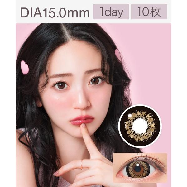 カラコン コンタクトレンズ Fabulous 1day キングブラウン （10枚入り）