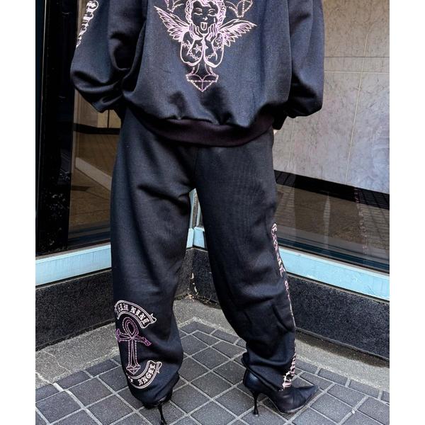 スウェットパンツ ジャージ A'GEM/9 × .kom 「A'GEM/9/エージェムナイン」 エン...