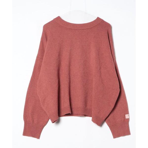 「Java」 長袖ニット MEDIUM レッド レディース