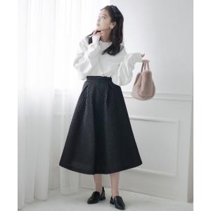 「qumerry.」 フレアスカート MEDIUM ブラック レディース