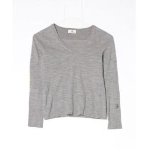 「OLD ENGLAND」 長袖ニット - グレー レディース