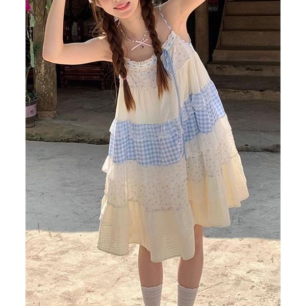 「AsRiRe」 キャミソールワンピース M ホワイト レディース