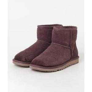 「UGG」 ショートブーツ 22cm パープル レディース