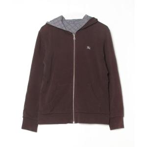 「BURBERRY BLACK LABEL」 ジップアップパーカー 2 ブラウン メンズ