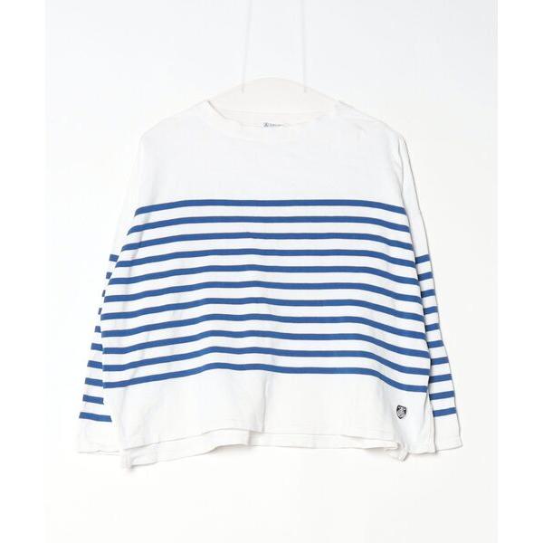 「ORCIVAL」 ボーダー柄長袖カットソー FREE ホワイト レディース
