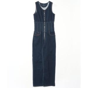 「DIESEL」 オーバーオール S ネイビー レディース