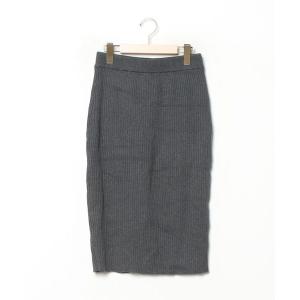 「niko and...」 ニットスカート 3 グレー レディース