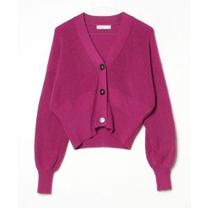「INED CLARO」 ニットカーディガン フリー パープル レディース