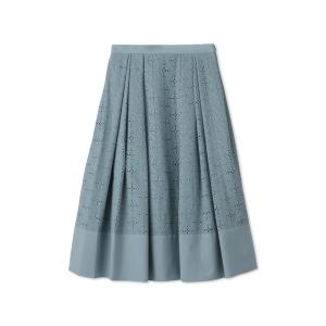 「LAUTREAMONT DE CLASSE」 フレアスカート 9号 グリーン レディース