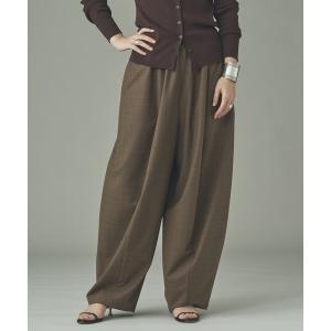 パンツ Curensology(カレンソロジー)/チェック/ストライプトロドロストパンツ レディース