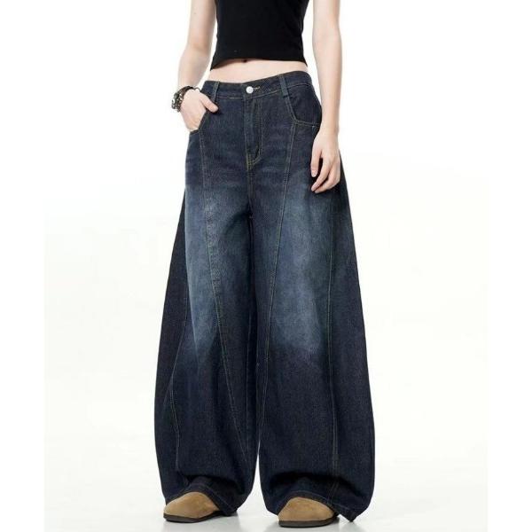 ワイドパンツ ジーンズ デニム デニムパンツ ワイドデニムパンツ レディース メンズ