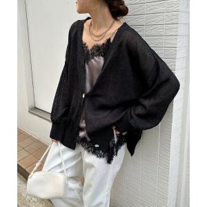 ブラウス シャツ 「SAKURA企画カラーあり」ショート丈アシメレースキャミ レディース